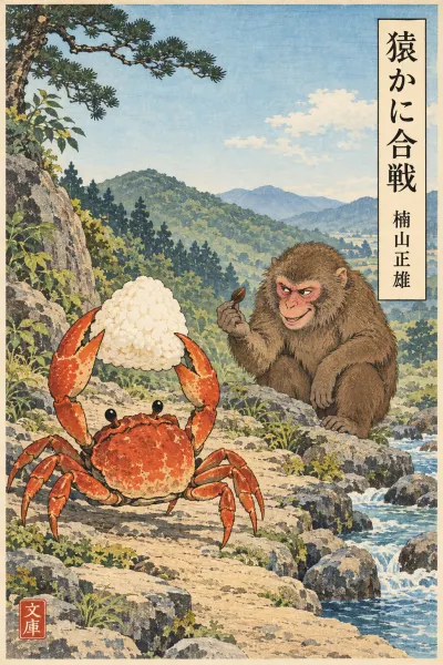 Cover of 猿かに合戦 (Saru ka ni Kassen)